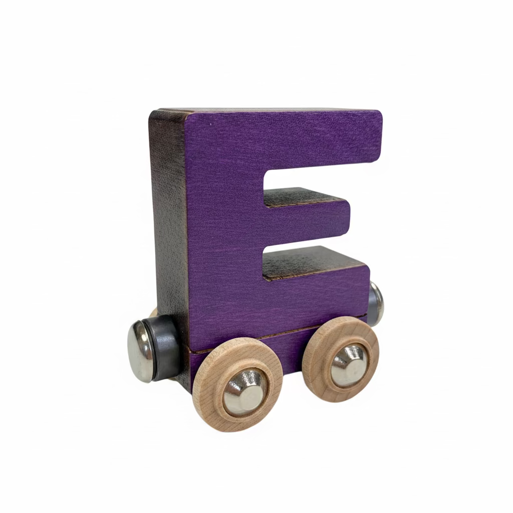 Name Train Letter E - Purple Maple Landmark Lil Tulips