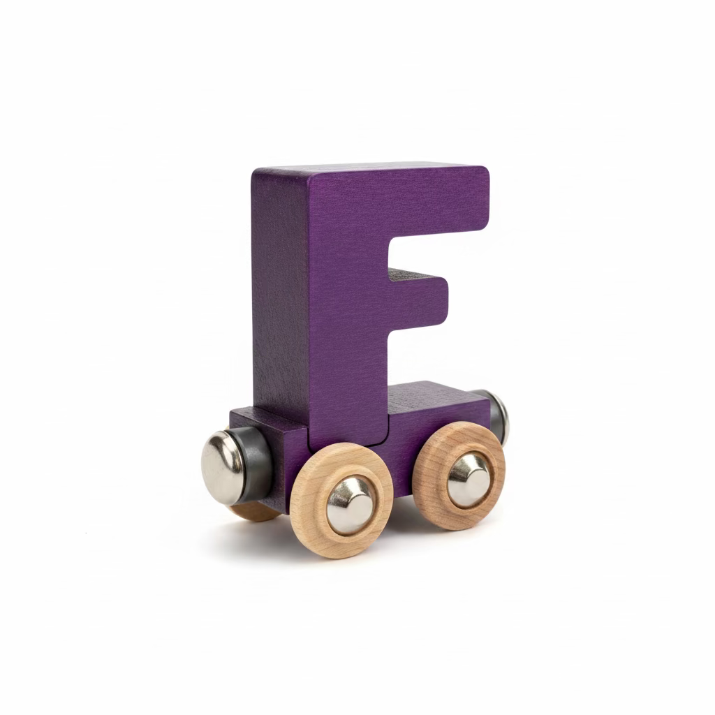 Name Train Letter F - Purple Maple Landmark Lil Tulips