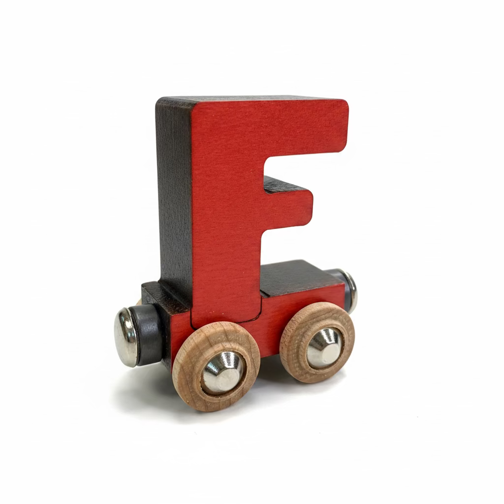 Name Train Letter F - Red Maple Landmark Lil Tulips