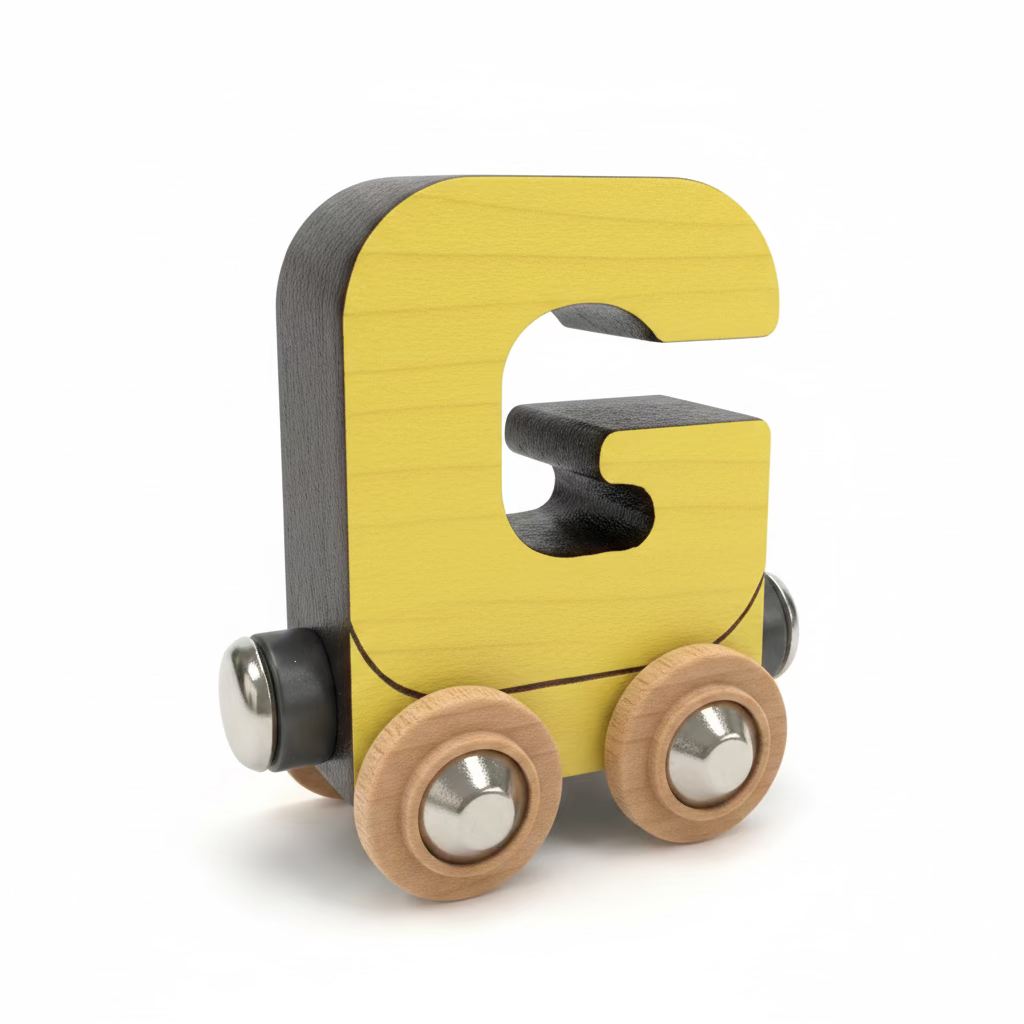 Name Train Letter G - Yellow Maple Landmark Lil Tulips