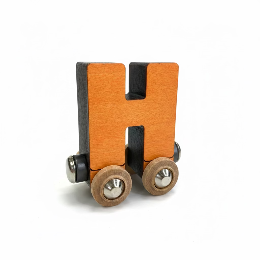 Name Train Letter H - Orange Maple Landmark Lil Tulips