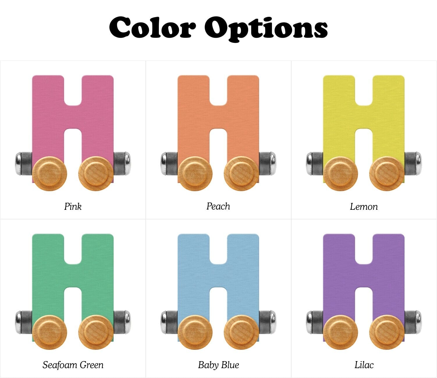 Name Train Letter H Pastel Baby Blue Maple Landmark Lil Tulips