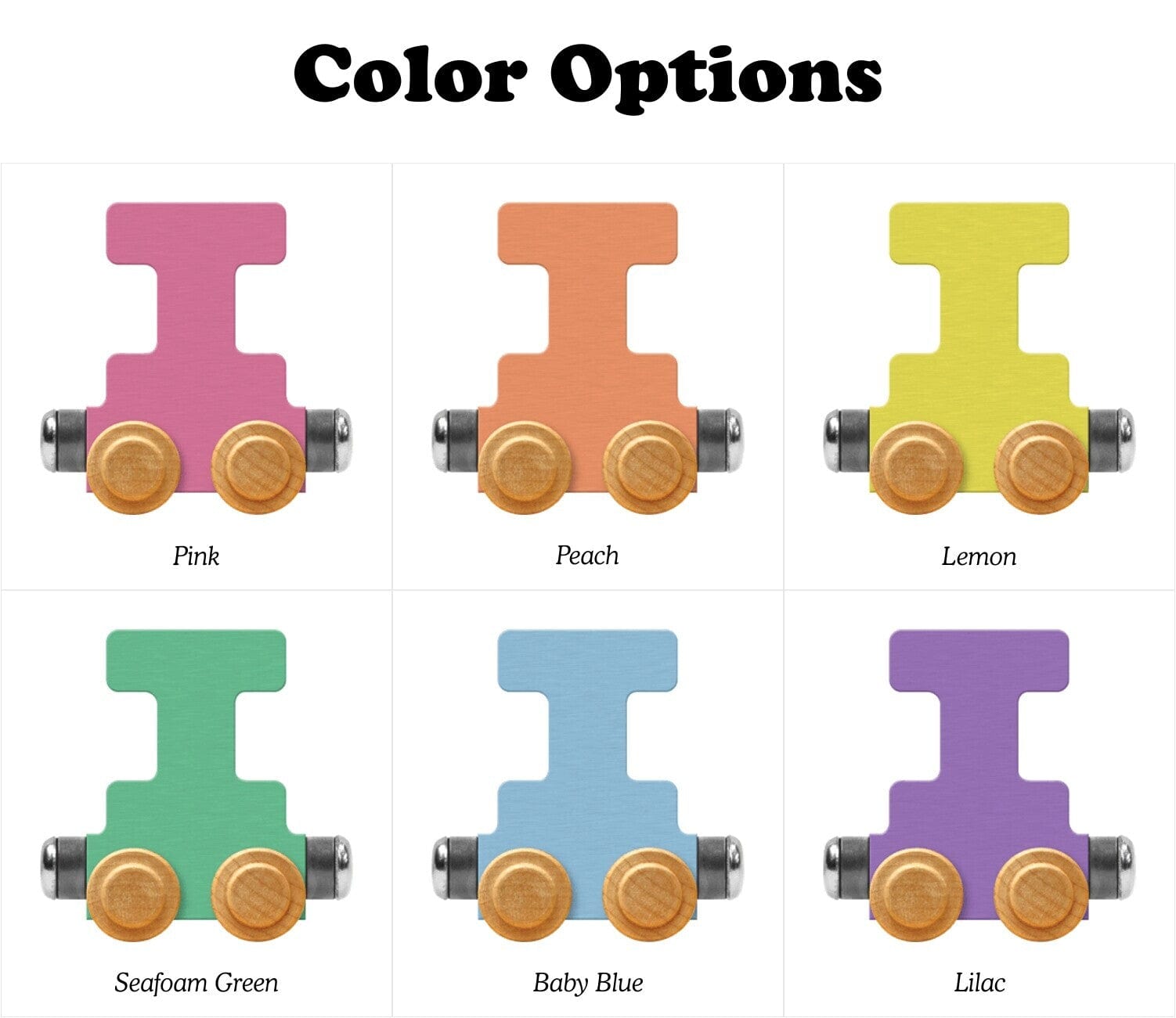 Name Train Letter I Pastel Baby Blue Maple Landmark Lil Tulips