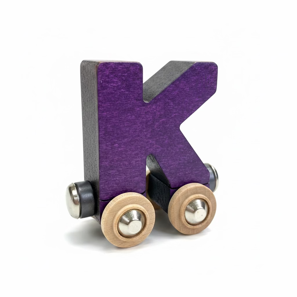 Name Train Letter K - Purple Maple Landmark Lil Tulips