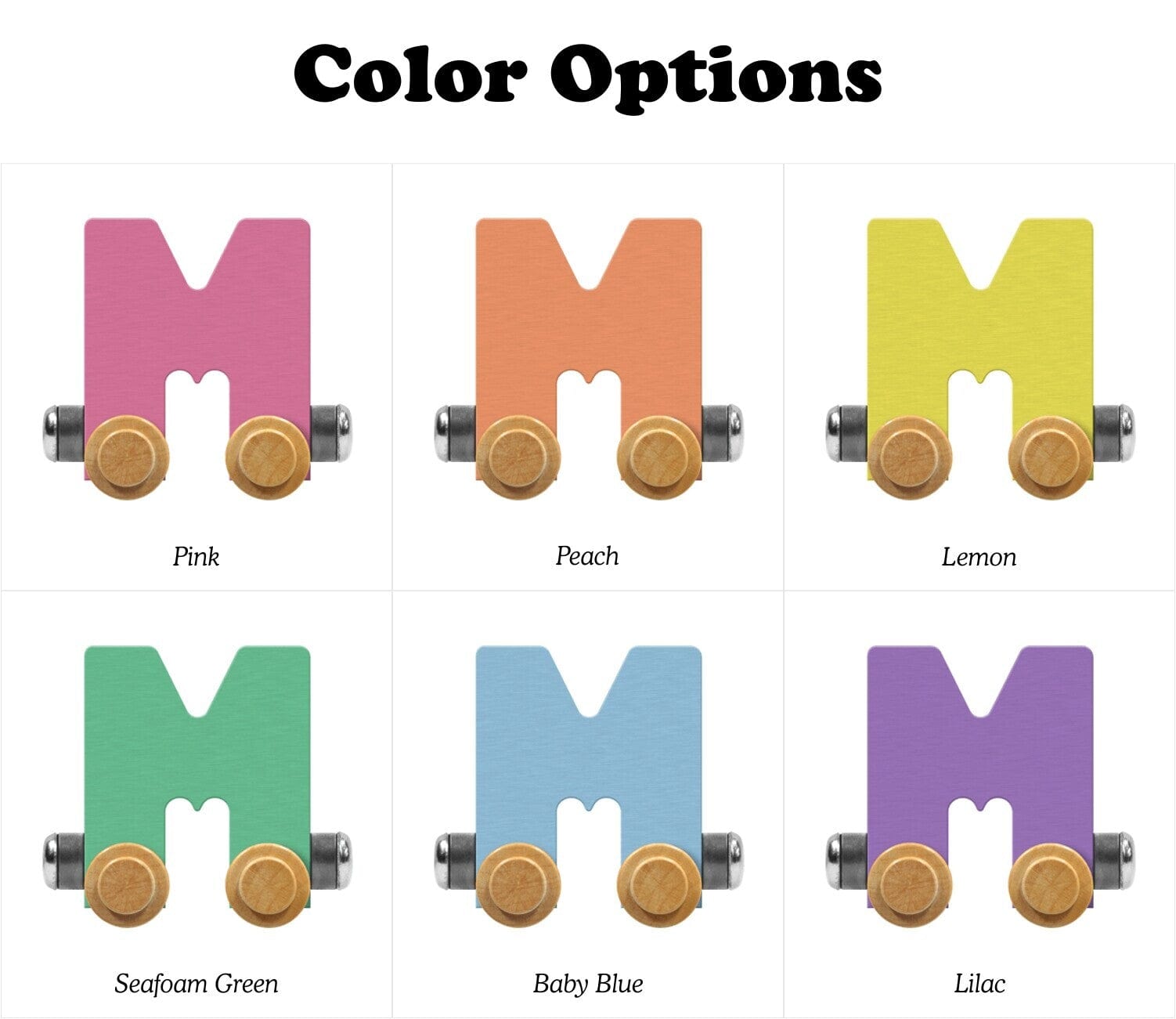 Name Train Letter M Pastel Baby Blue Maple Landmark Lil Tulips