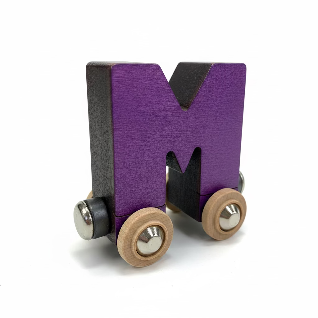 Name Train Letter M - Purple Maple Landmark Lil Tulips