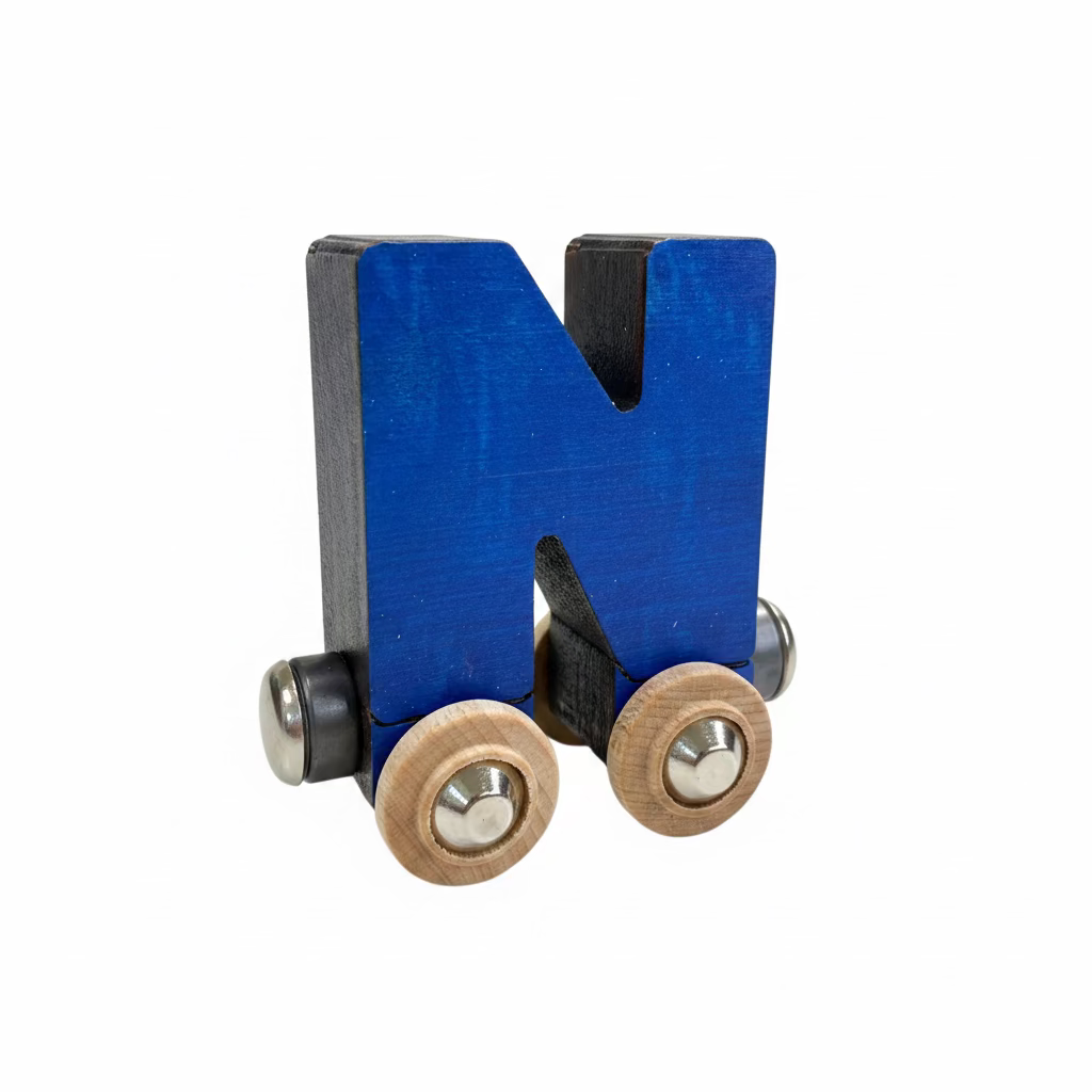 Name Train Letter N - Blue Maple Landmark Lil Tulips