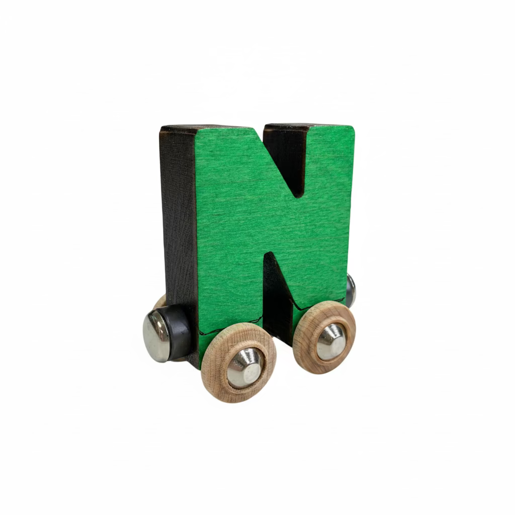 Name Train Letter N - Green Maple Landmark Lil Tulips