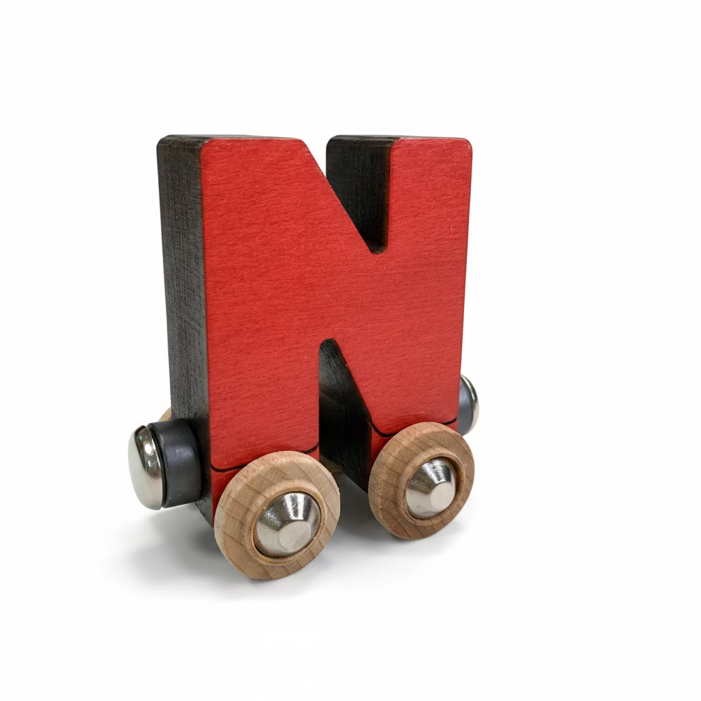 Name Train Letter N - Red Maple Landmark Lil Tulips