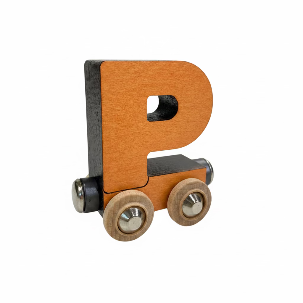 Name Train Letter P - Orange Maple Landmark Lil Tulips