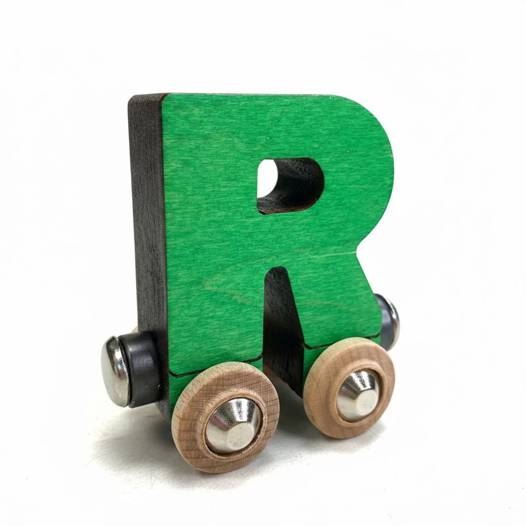 Name Train Letter R - Green Maple Landmark Lil Tulips