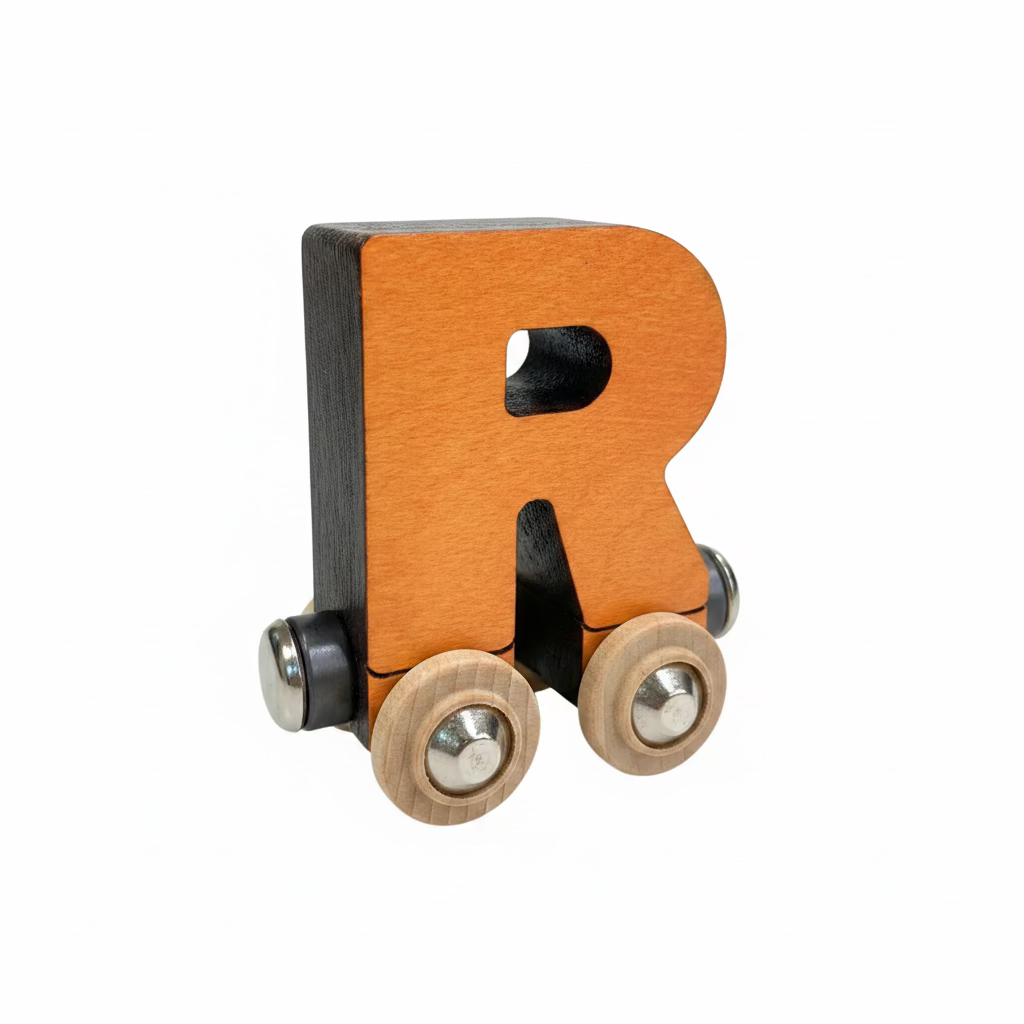 Name Train Letter R - Orange Maple Landmark Lil Tulips