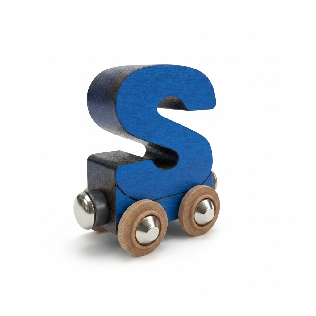 Name Train Letter S - Blue Maple Landmark Lil Tulips
