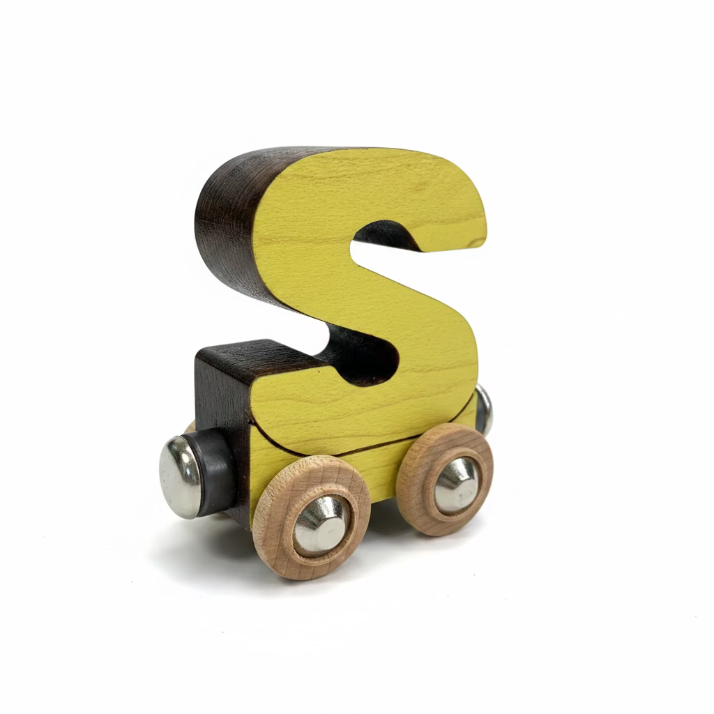 Name Train Letter S - Yellow Maple Landmark Lil Tulips