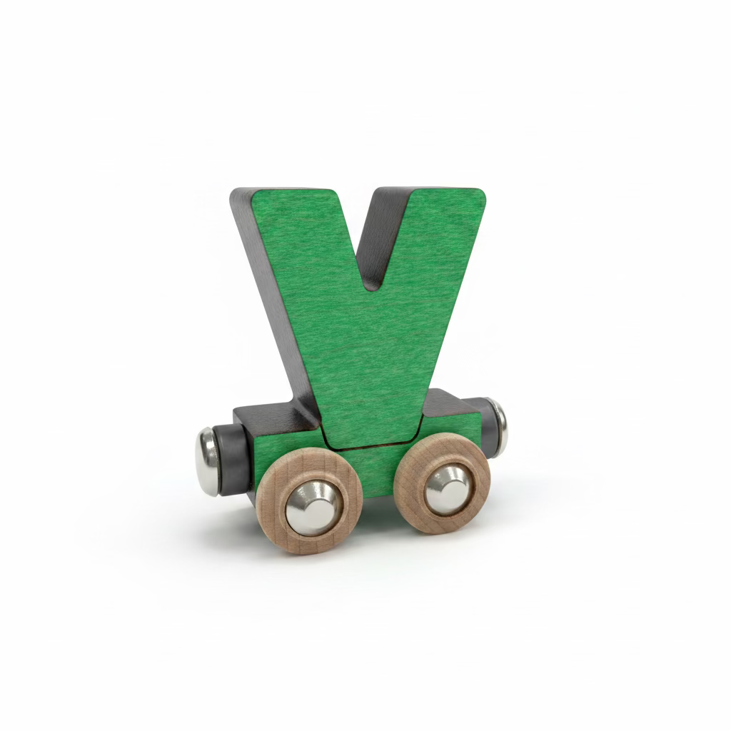 Name Train Letter V - Green Maple Landmark Lil Tulips