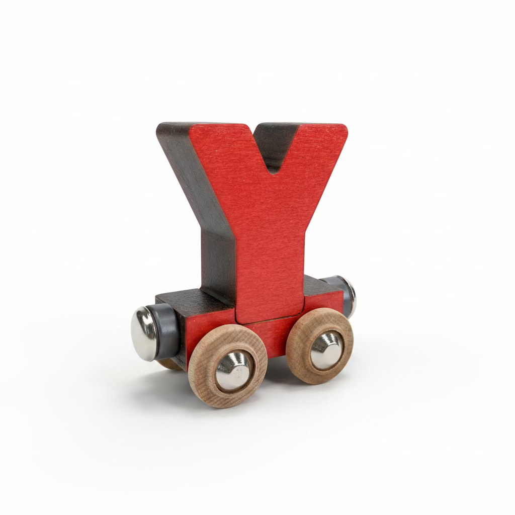 Name Train Letter Y - Red Maple Landmark Lil Tulips