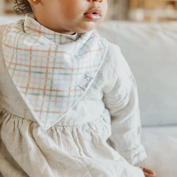 Natalie Baby Bandana Bibs Copper Pearl Lil Tulips