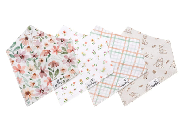 Natalie Baby Bandana Bibs Copper Pearl Lil Tulips