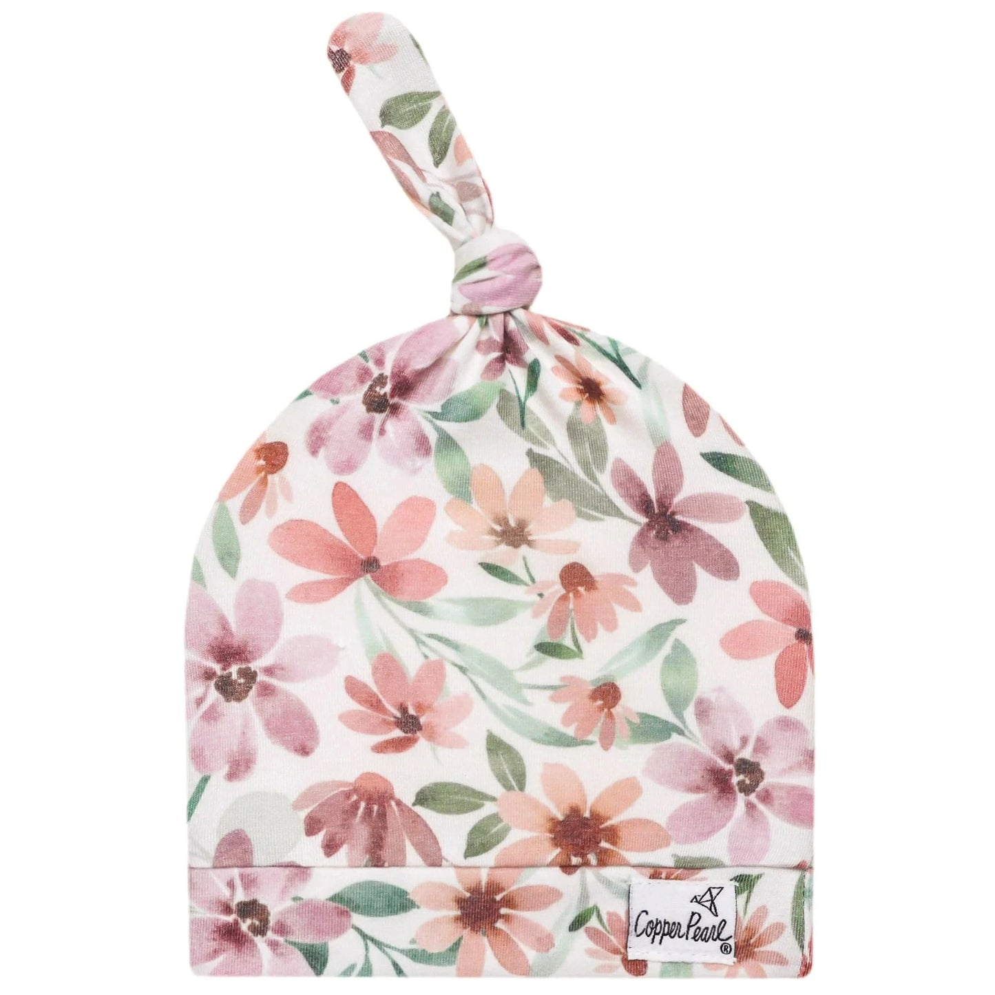 Natalie Top Knot Hat Copper Pearl Lil Tulips