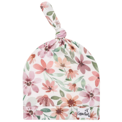 Natalie Top Knot Hat Copper Pearl Lil Tulips