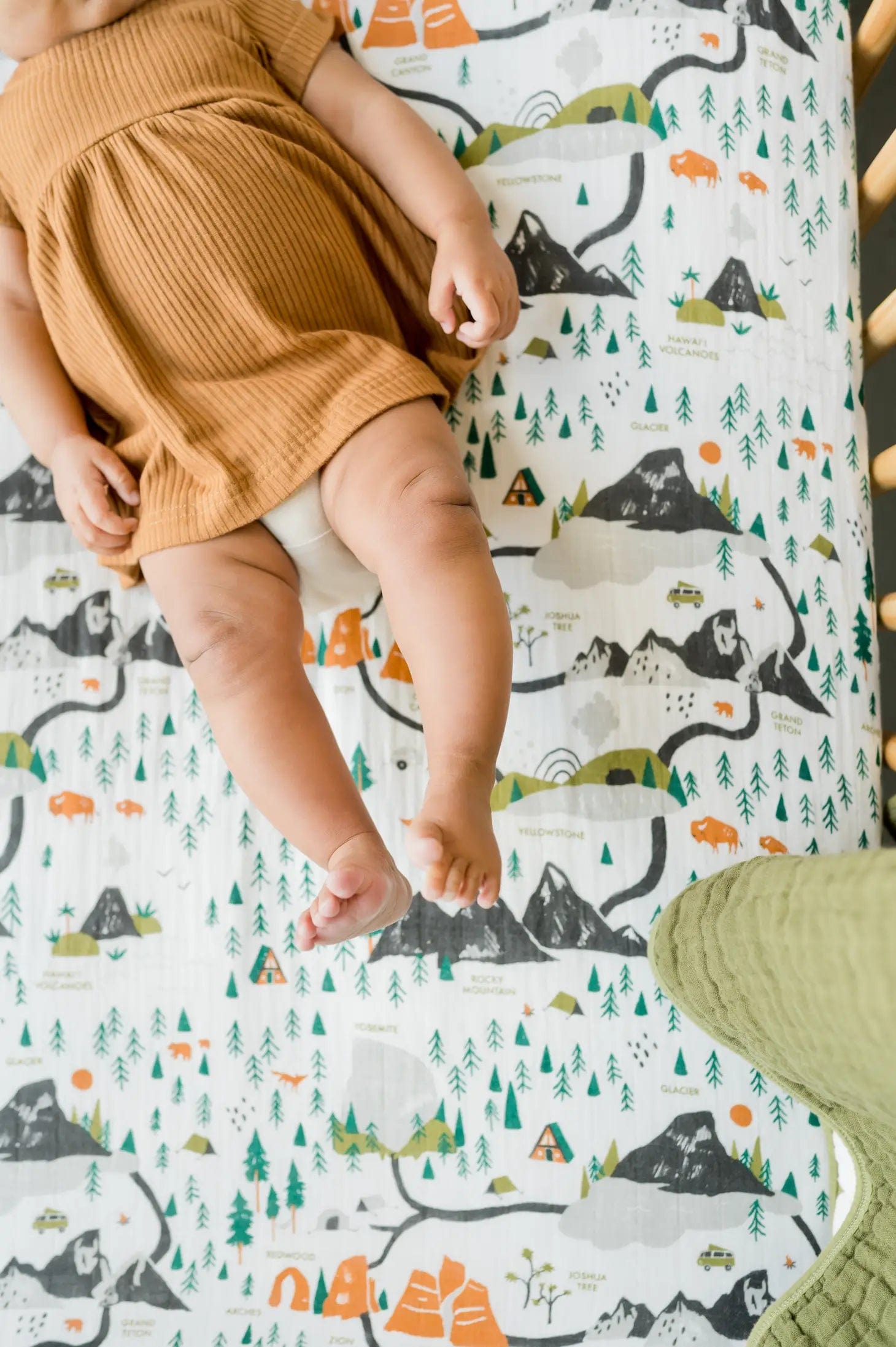 National Parks Crib Sheet Clementine Kids Lil Tulips