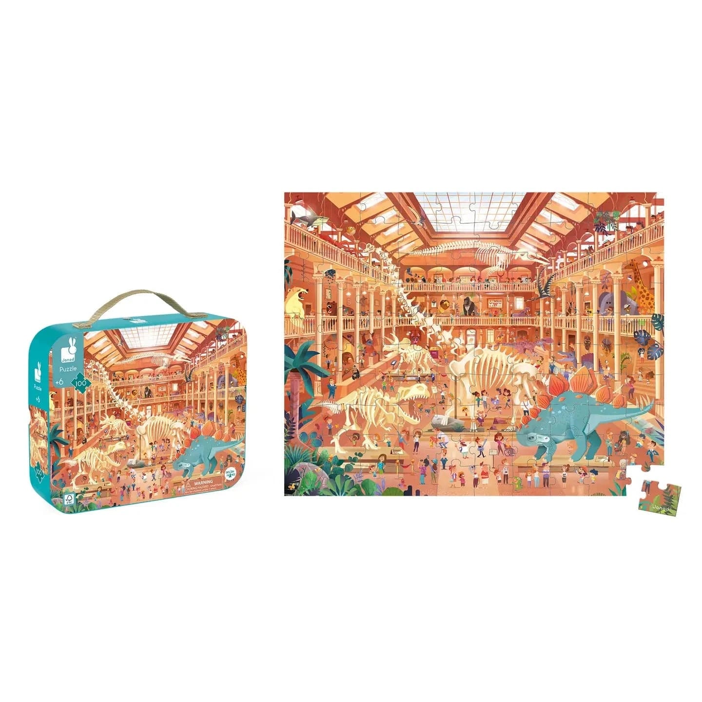 Natural History Museum Puzzle - 100 Pcs Janod Lil Tulips