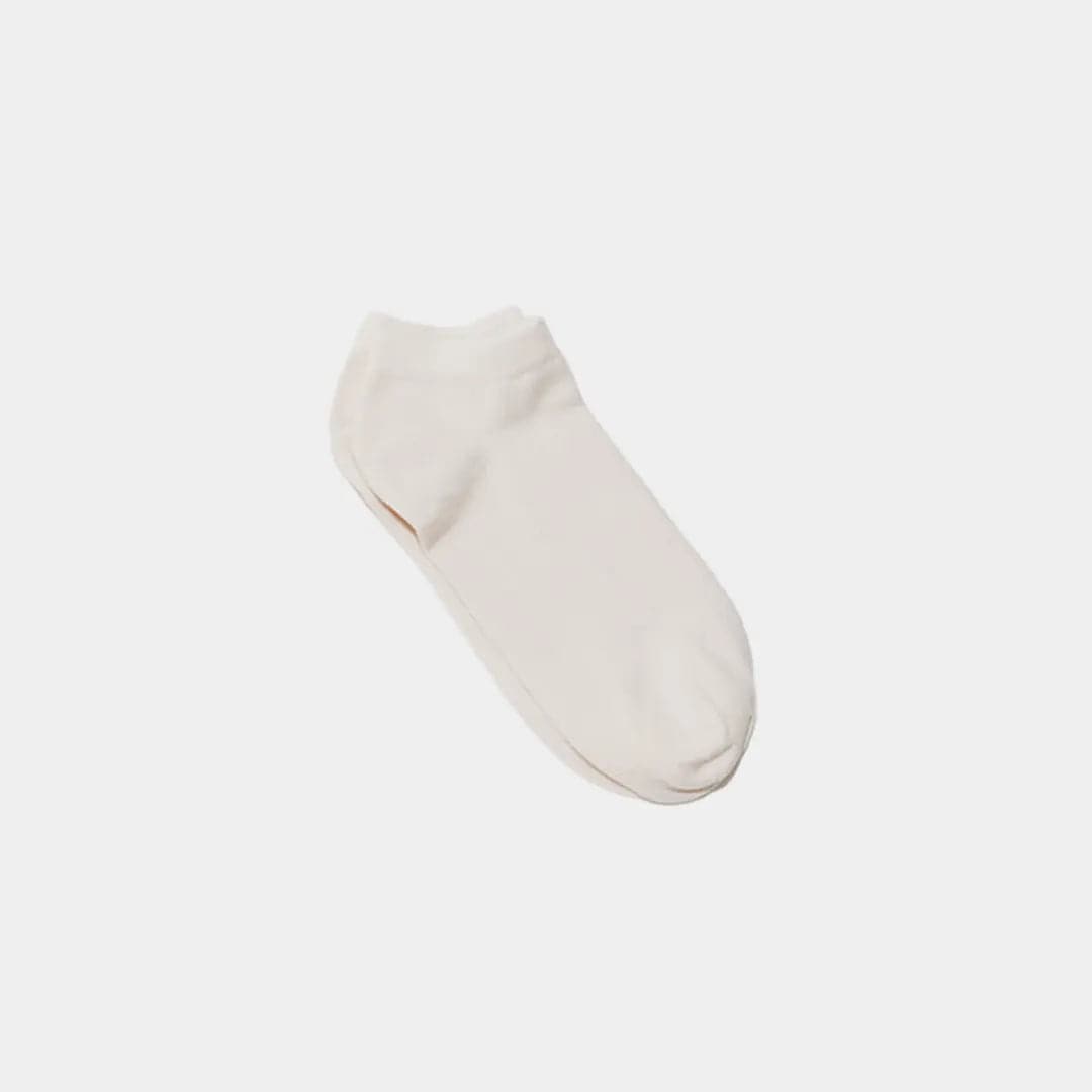 Natural (No Dye) Adult Lightweight Ankle Socks Small Q for Quinn Lil Tulips