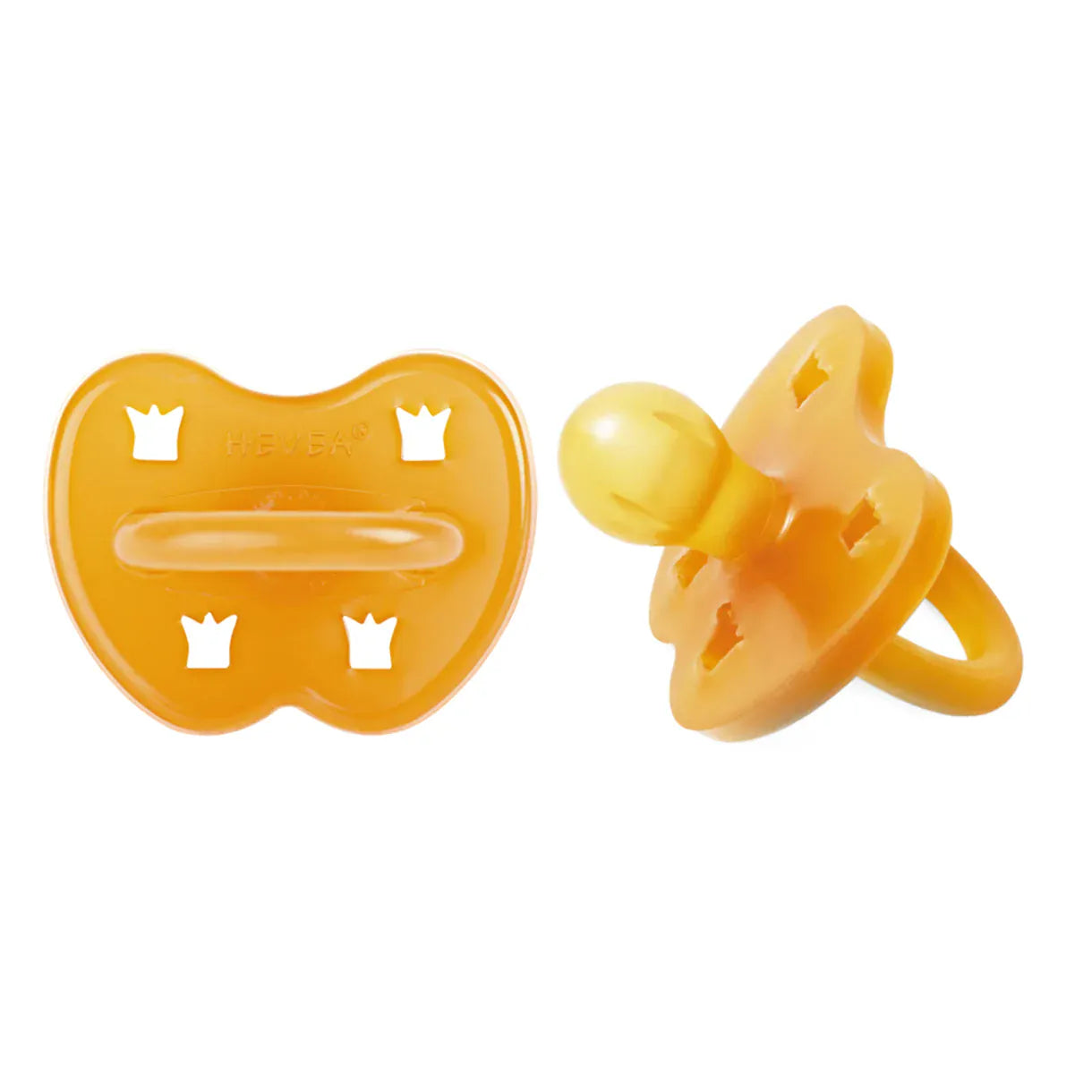 Natural Pacifier 3-36 Months Two-Pack - Round Hevea Lil Tulips