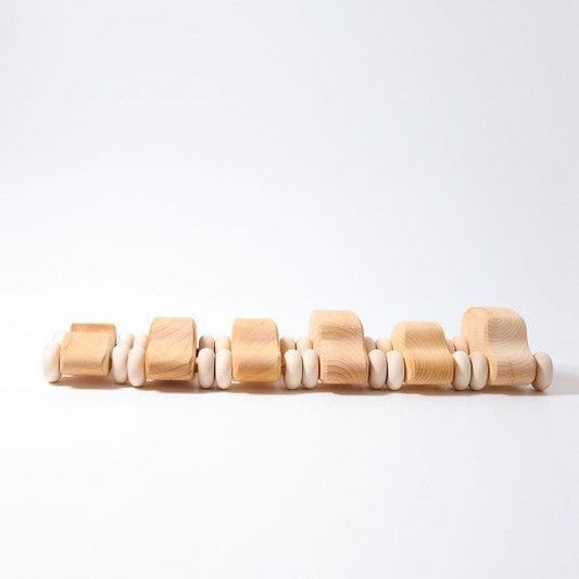 Natural Wooden Cars Grimm's Lil Tulips