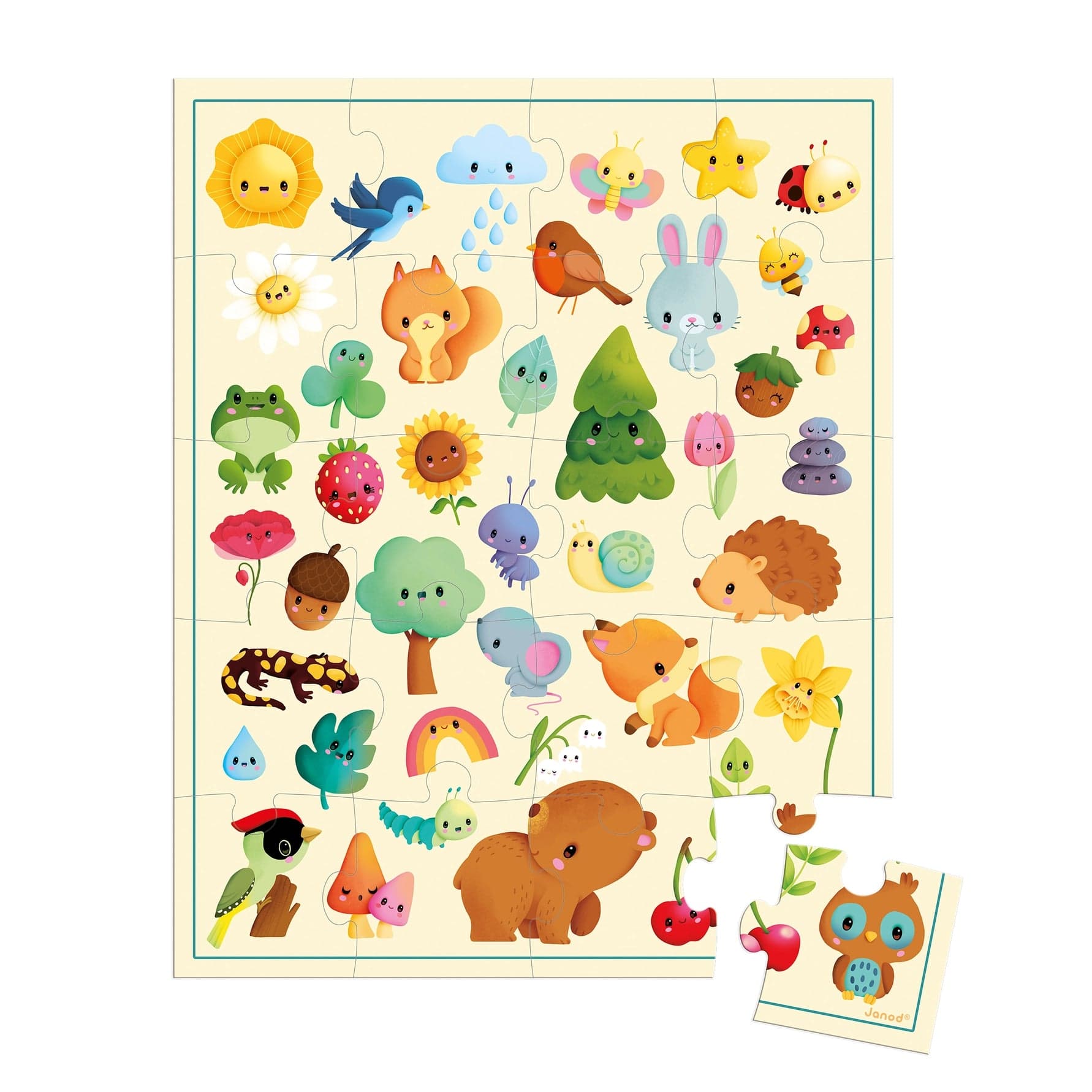 Nature Picture Puzzle - 20 Pcs Janod Lil Tulips