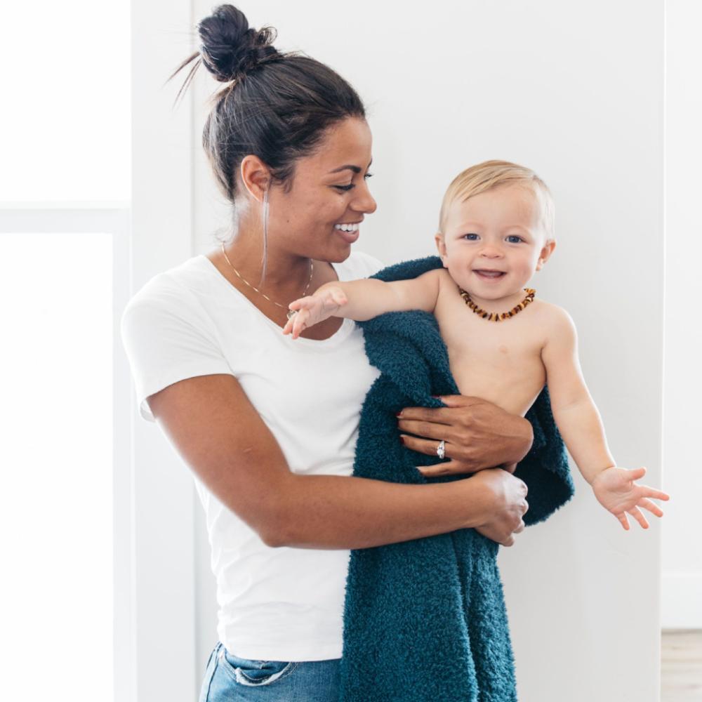 Nautical Blue Bamboni Blanket Saranoni Lil Tulips