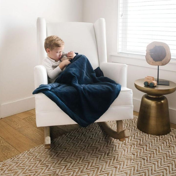Navy Lush Blanket Saranoni Lil Tulips