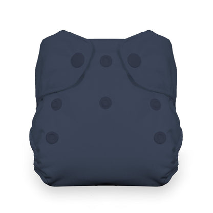 Navy Snap Newborn All In One Thirsties Lil Tulips