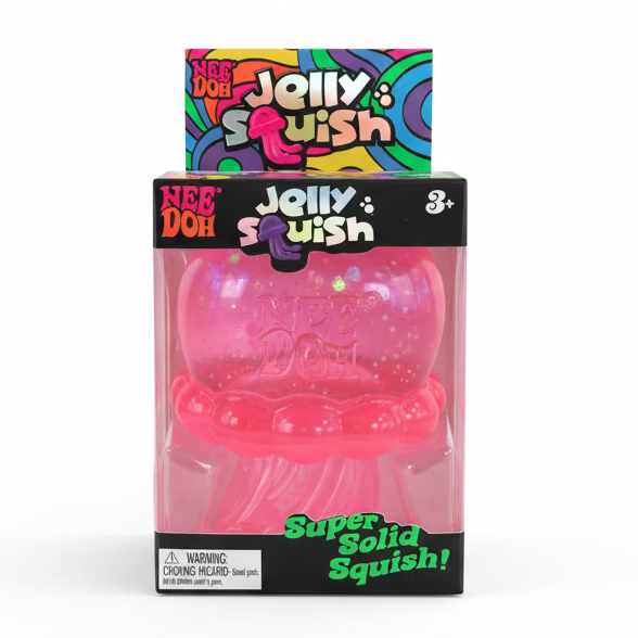 NeeDoh Jelly Squish - Pink Schylling Inc. Lil Tulips