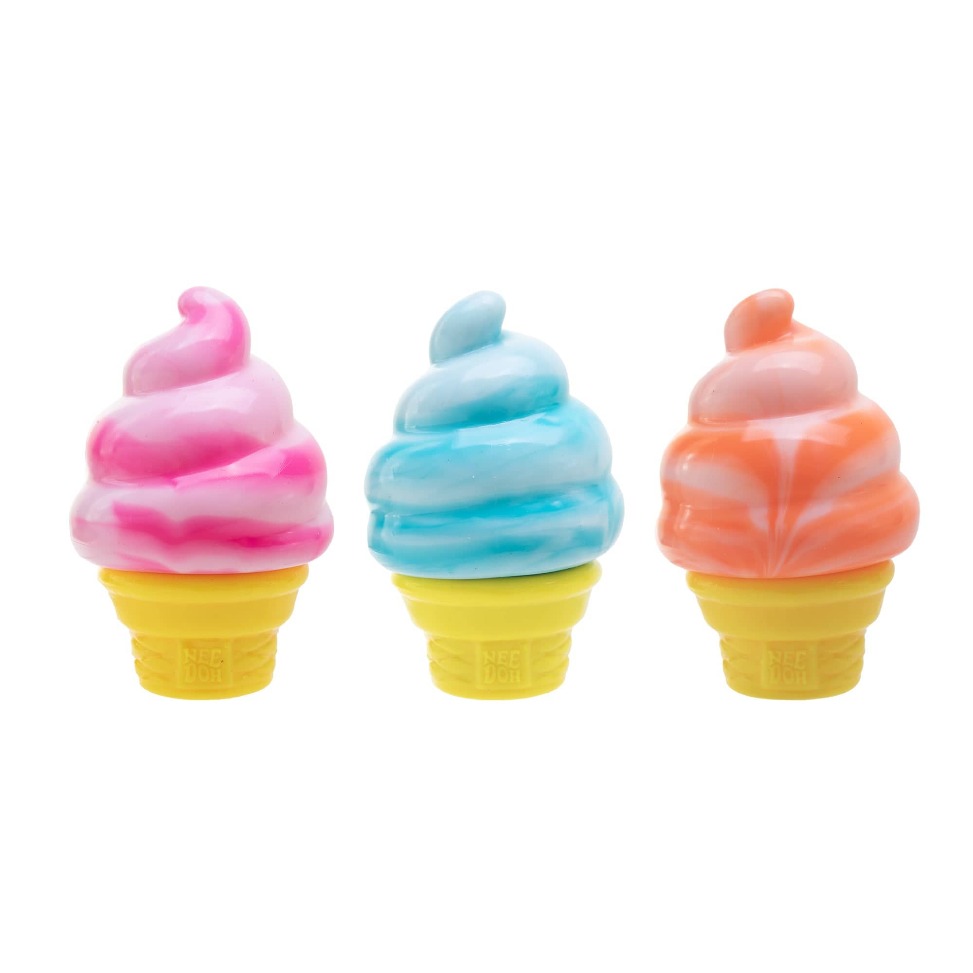 NeeDoh Nice Cream Cone - Strawberry Pink Schylling Inc. Lil Tulips