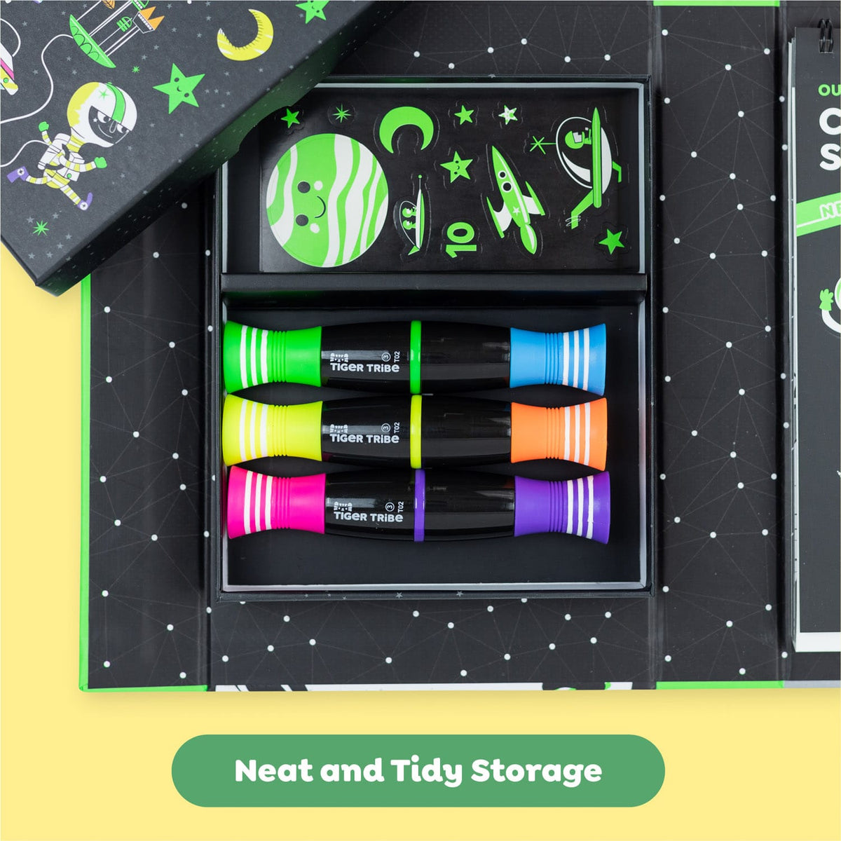 Neon Coloring Set - Outer Space Tiger Tribe Lil Tulips
