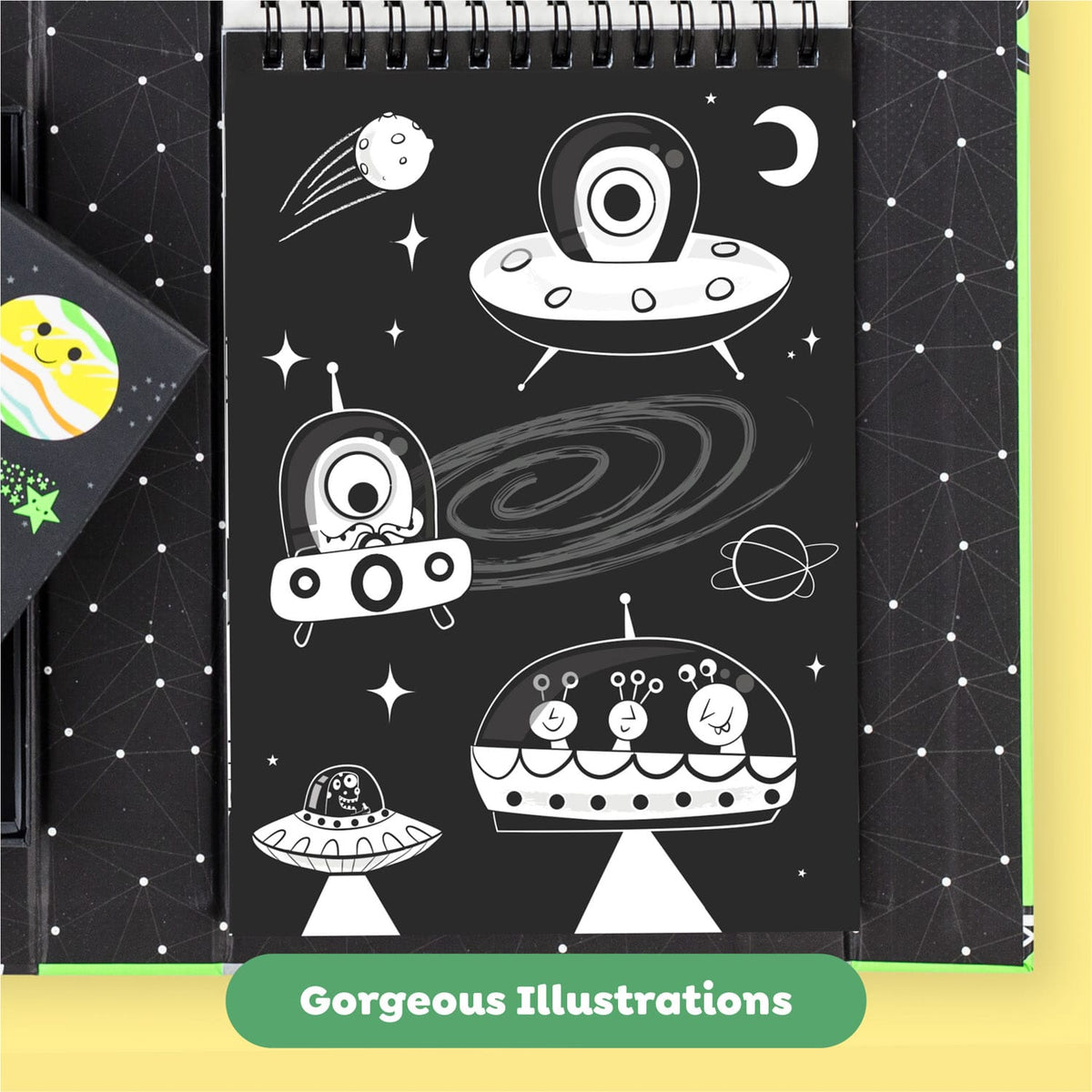 Neon Coloring Set - Outer Space Tiger Tribe Lil Tulips