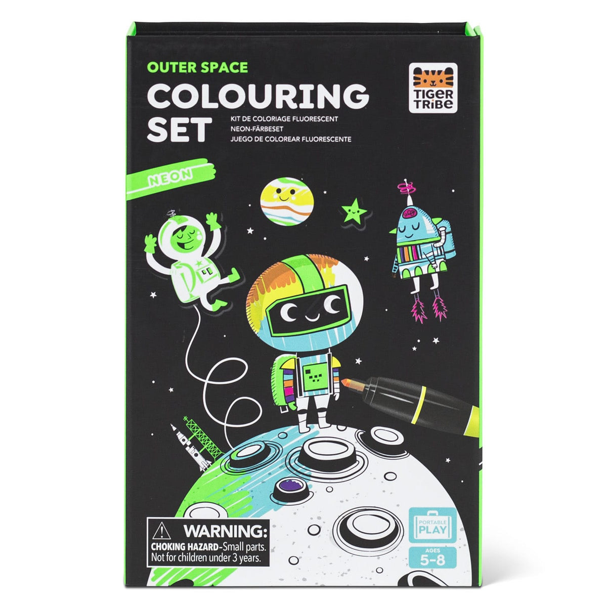 Neon Coloring Set - Outer Space Tiger Tribe Lil Tulips