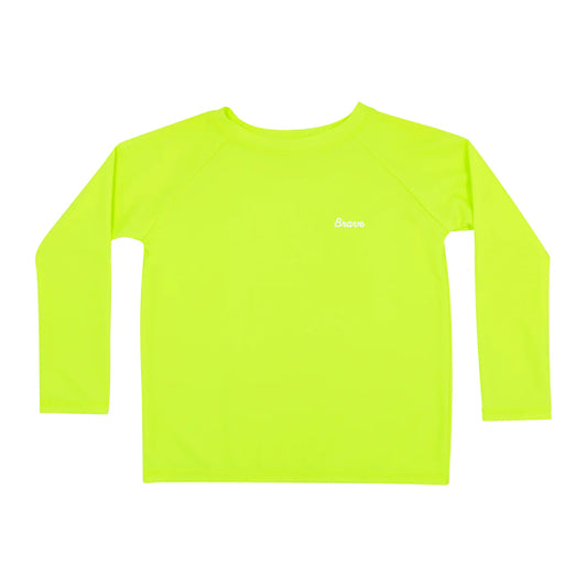 Neon Yellow Swimming Rash Guard