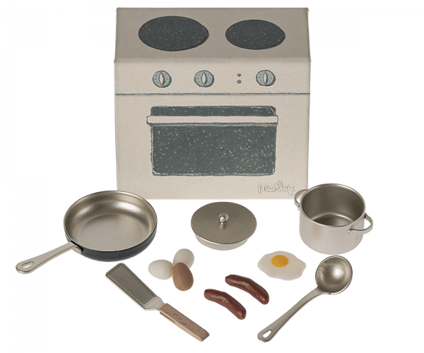 NEW Cooking Set, Mouse Maileg Lil Tulips
