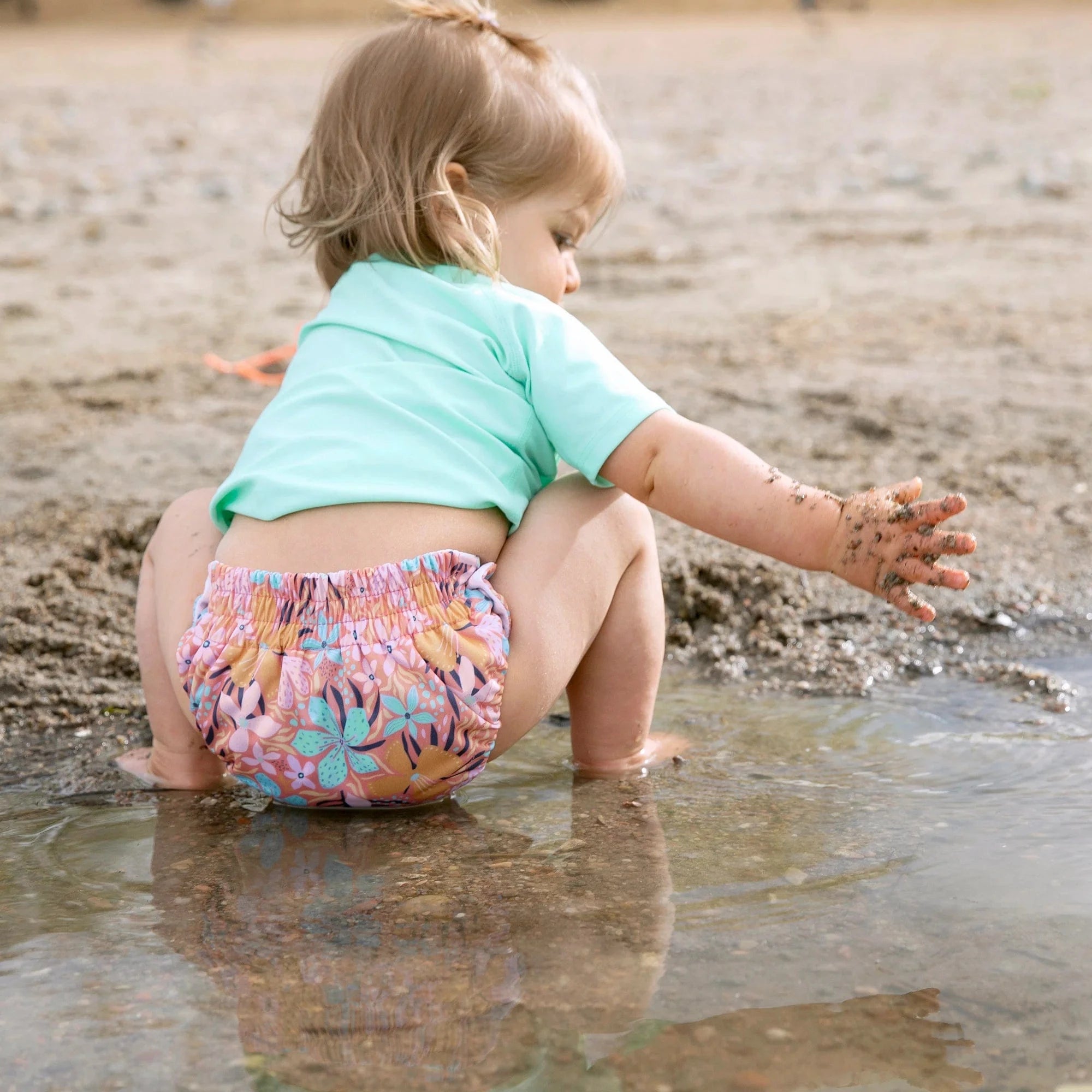 NEW - FINtastic  Swim Diaper Thirsties Lil Tulips