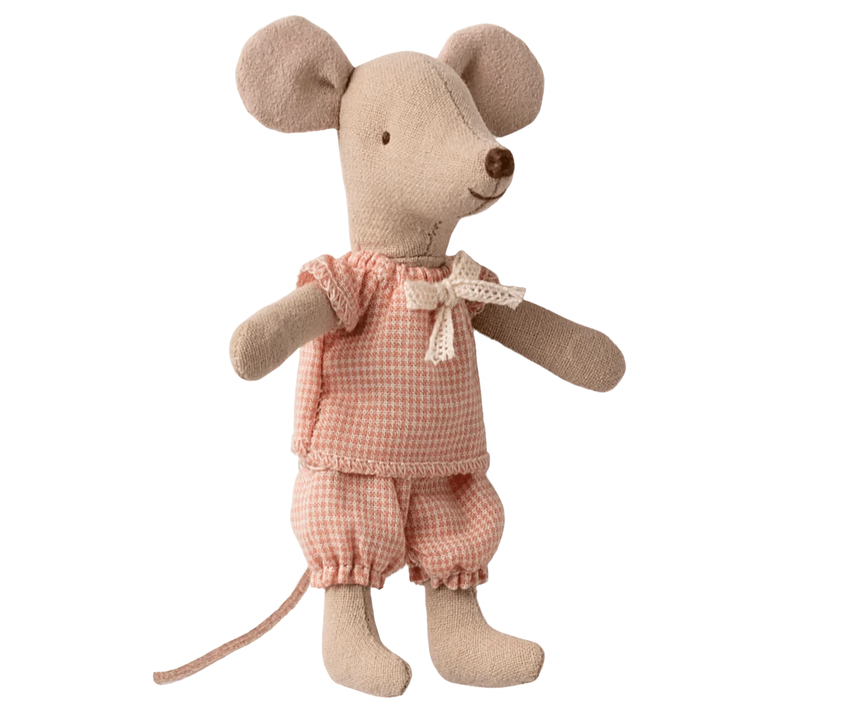 NEW Little Sister Mouse in Matchbox Maileg Lil Tulips