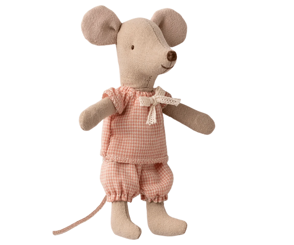 NEW Little Sister Mouse in Matchbox Maileg Lil Tulips