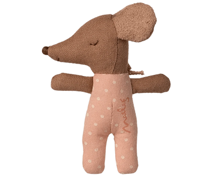 NEW Sleepy Wakey Baby Mouse in Matchbox - Rose Maileg Lil Tulips