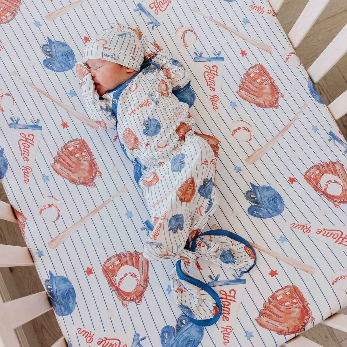 Newborn Knotted Gown - All Star Copper Pearl Lil Tulips