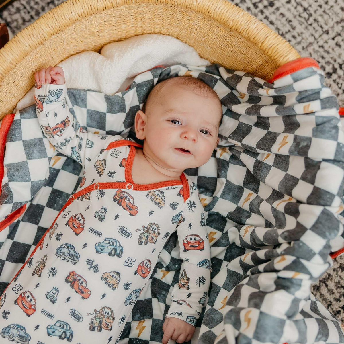 Newborn Knotted Gown - Disney Pixar Cars Copper Pearl Lil Tulips
