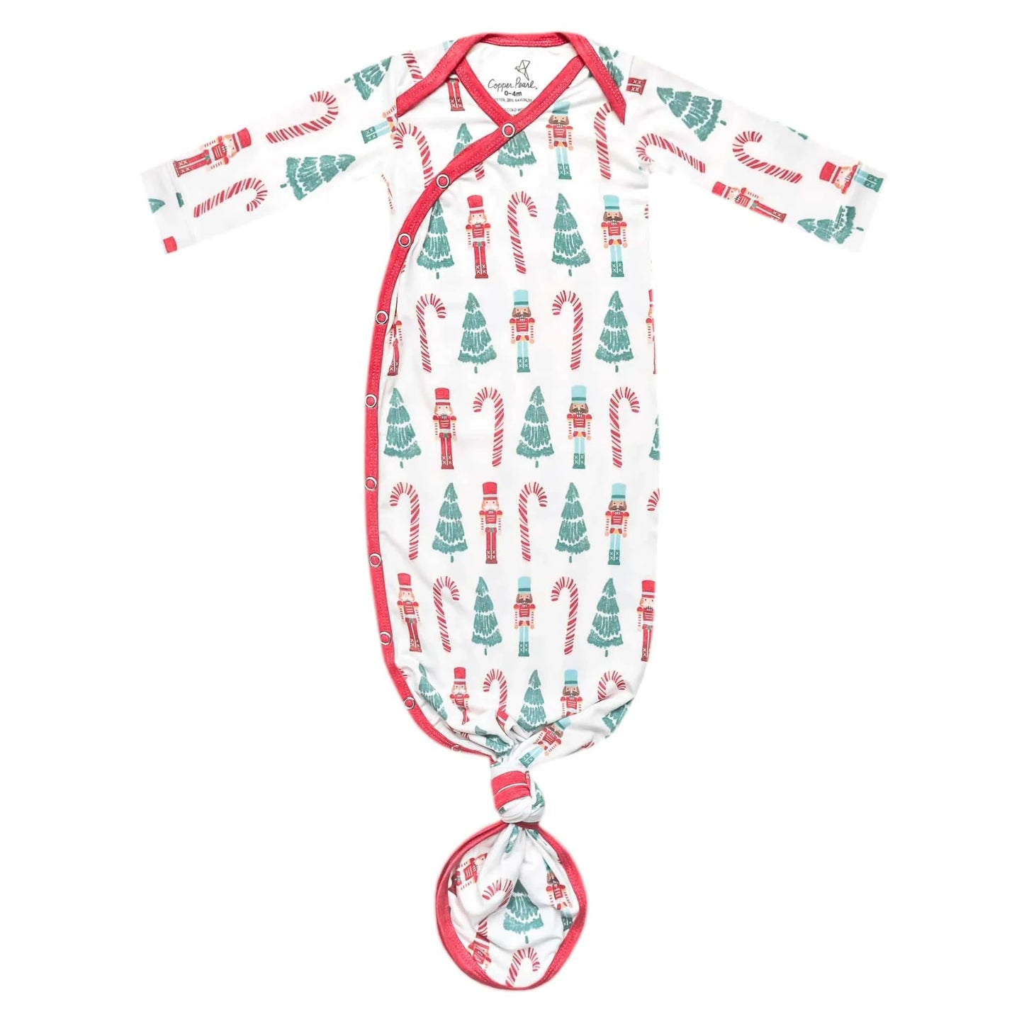 Nicholas Newborn Knotted Gown Copper Pearl Lil Tulips