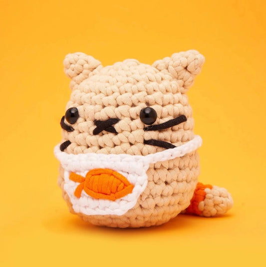 Nico the Cat Beginner Crochet Kit The Woobles Lil Tulips