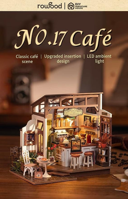 No.17 Café Rolife DIY Miniature House Craft Dollhouse Rolife Lil Tulips