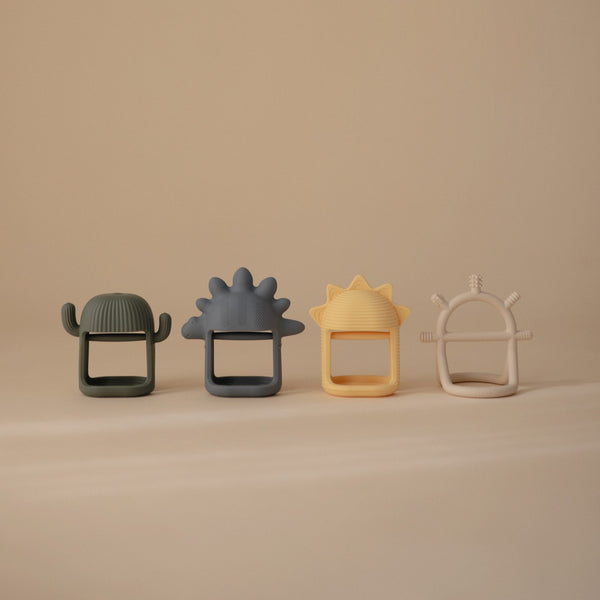 No-Drop Sun Sensory Teether Mushie Lil Tulips